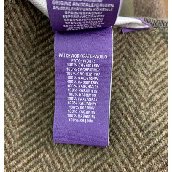 Ralph Lauren Collection Patchwork Poncho Runway 2016 Wool Suede Fringe Coat M/L - Picture 10 of 12